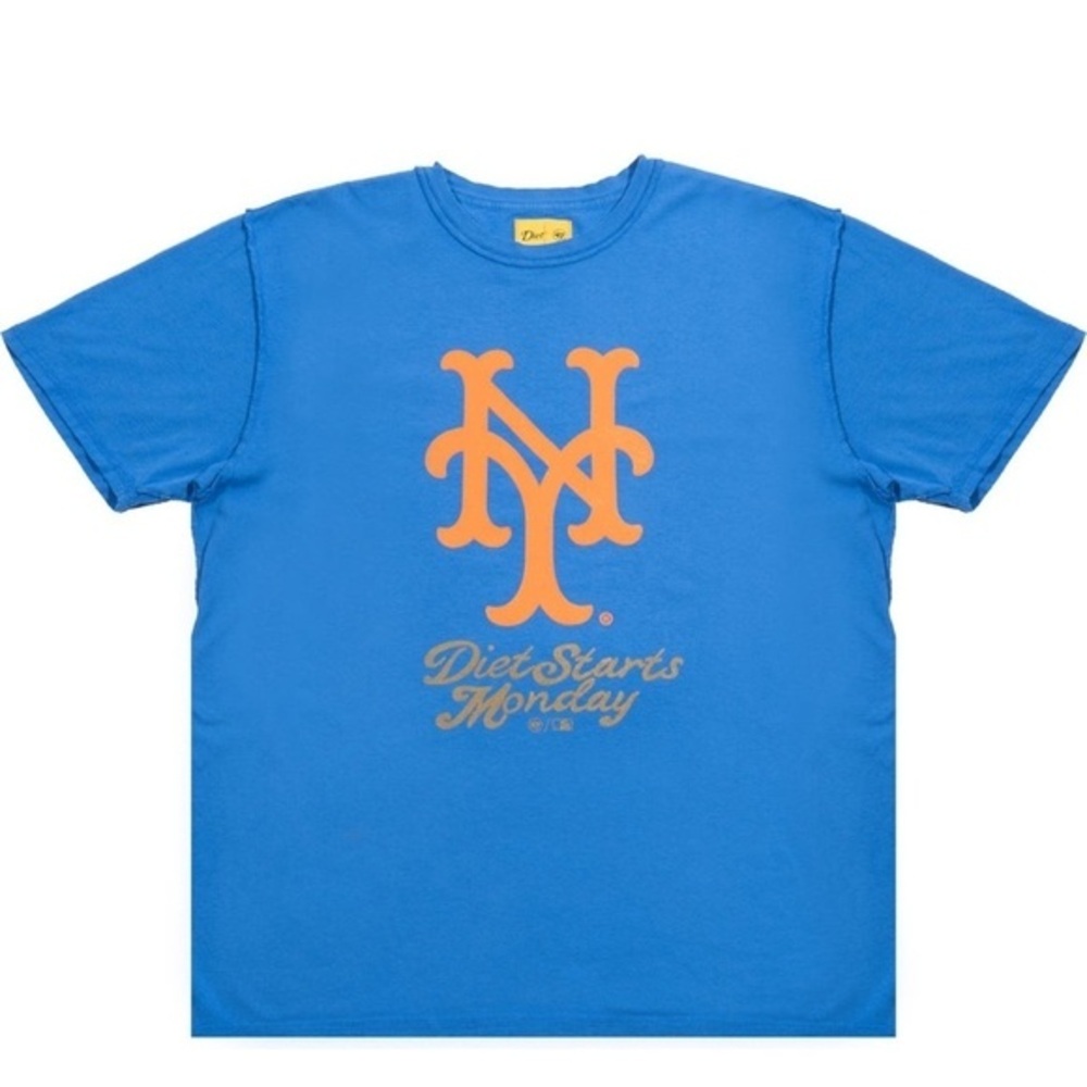 🆕Diet Starts Monday x ‘47 Mets Insignia Graphic T-Shirt Blue NWT